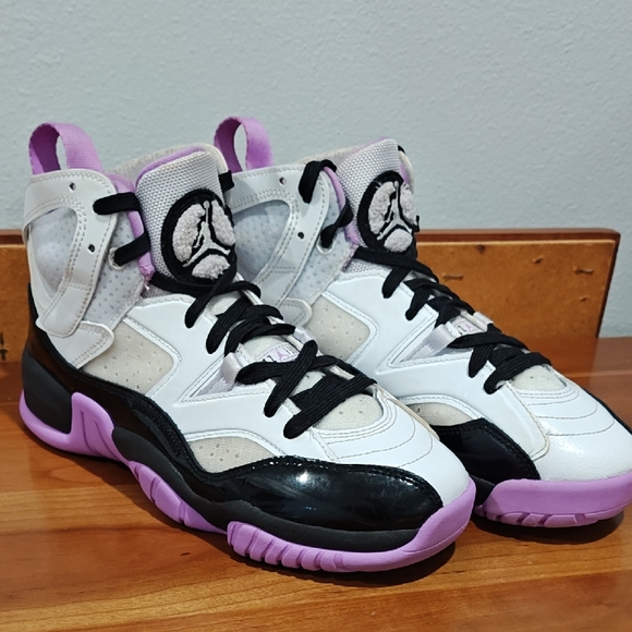 Jordan Jumpman Two Trey White Barely Grape (GS) - Picture 1 of 14